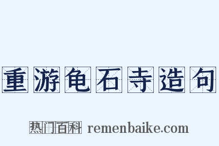 重游龟石寺造句是什么意思的图片